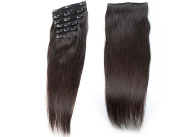 China Grampo elegante brilhante na cor personalizada do cabelo extensões naturais para mulheres negras fornecedor