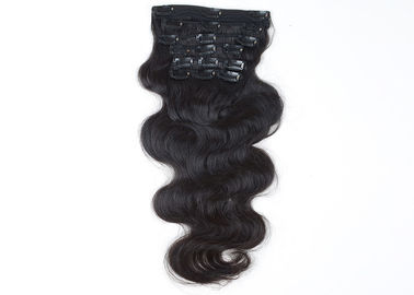 China O grampo das mulheres negras em extensões naturais do cabelo limpa brandamente as cutículas completas unidas fornecedor