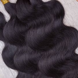 Cutícula completa brilhantea da grande quantidade do Weave brasileiro real preto do cabelo alinhada fornecedor