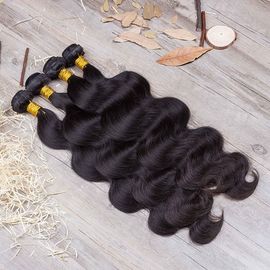 Cutícula completa brilhantea da grande quantidade do Weave brasileiro real preto do cabelo alinhada fornecedor