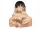 Personalize perucas coloridas ser humano do cabelo de 100%, perucas da cor do cabelo de Ombre do estilo da onda fornecedor