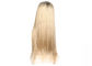 Perucas coloridas do cabelo da fibra sintética, perucas misturadas louras da cor do preto da densidade de 130% fornecedor
