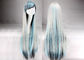 perucas coloridas longas do cabelo de 100cm multi, onda reta de seda perucas sintéticas coloridas fornecedor